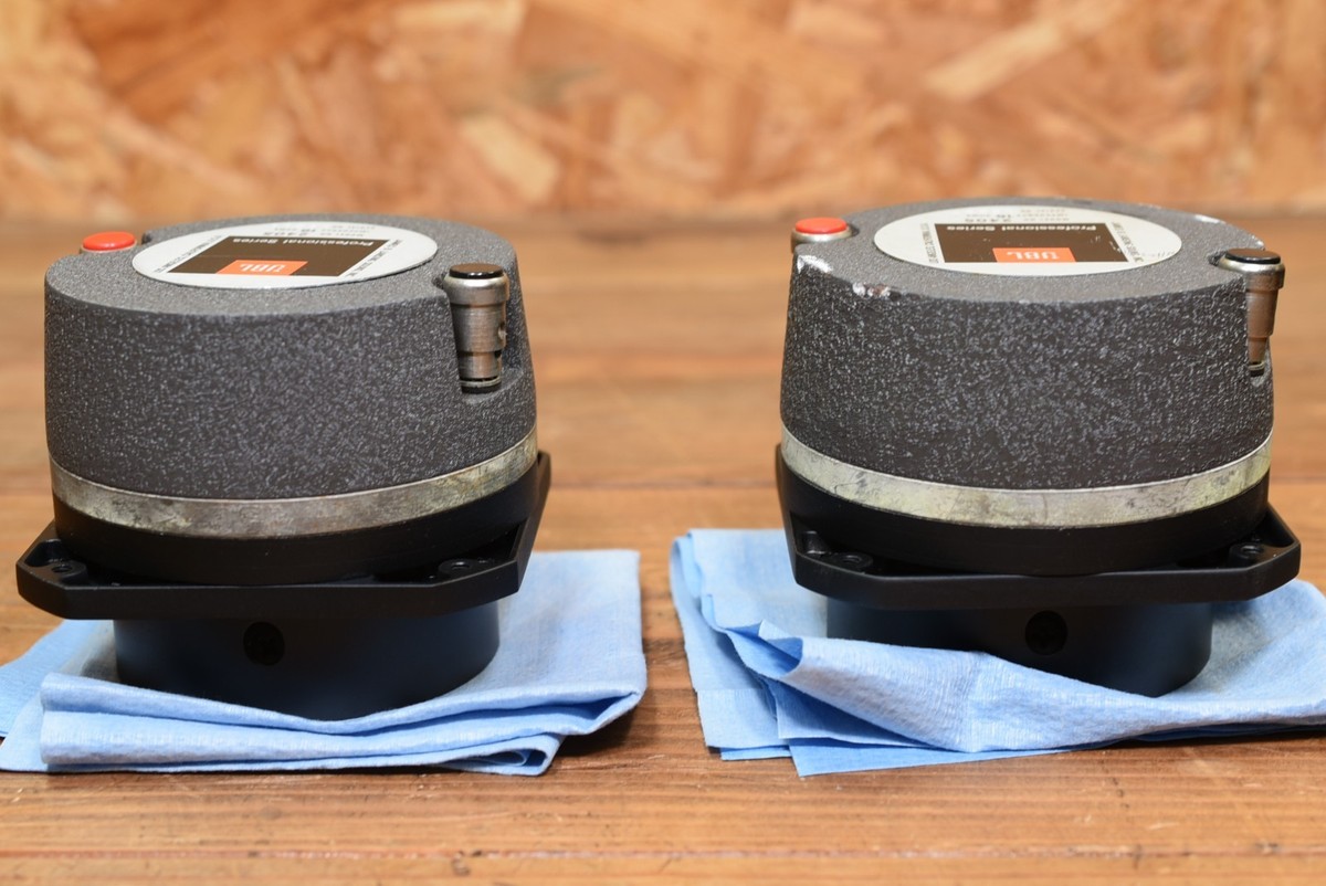 JBL 2405 Tweeter Pair 16 Ohm Vintage USA UHF Driver Tested Working