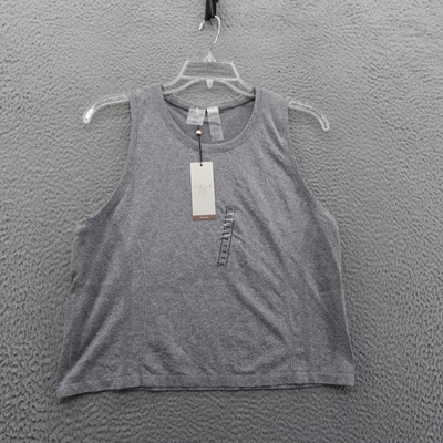 #ad CALIA Seamless High Neck Tank XXL Gray Spacedye Activewear Womens Casual $11.96
