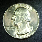1946 P ** Washington Quarter ** Beautiful Color ** Superb Gem BU ** Album Toned