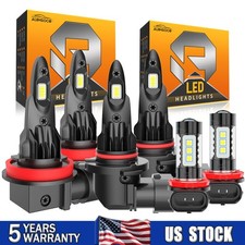 For 2010-2013 Lexus Gx460 Combo 6x High Low Beam Led Headlight Fog Light Bulb For 2010-2013 Lexus Gx460 Combo 6x High Low Beam Led Headlight Fog Light Bulb