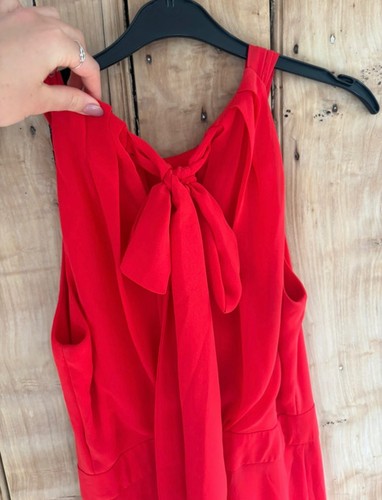 Betsy and Adam red evening gown. - Picture 3 of 4