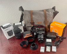 Canon Camera EOS Digital Rebel T3i Bundle with 3 extra lenses and more