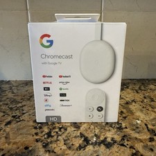 Google Chromecast with Google TV Media Streamer HD - Snow (GA03131-US)New/Sealed