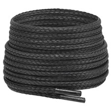 Boot Shoe Laces Unbreakable Heavy Duty Waterproof Fire Resistant Black 54"/140cm
