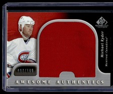 2005-06 SP Game-Used Awesome Authentics Michael Ryder Jersey 80/100 Montreal