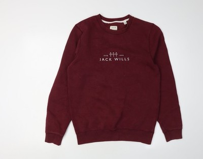 Pullover Sweatshirt Herren UK XS Regular Jack Wills Rot