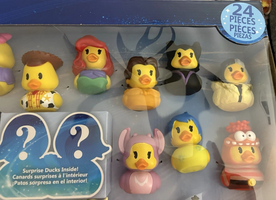 Disney Duckalooz Rubber Ducks Mega Pack 24 Piezas incluye 2 Patos Misteriosos-NUEVO Foto 4 de 4