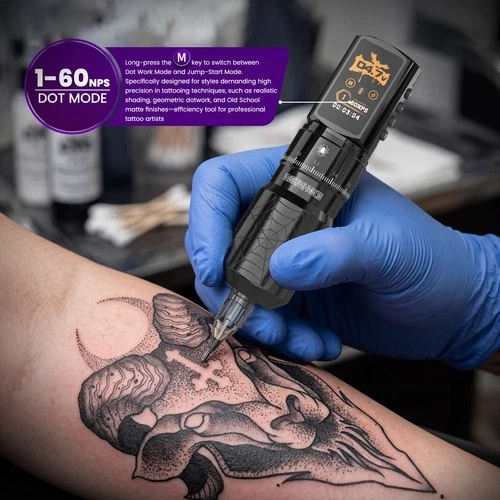 Wormhole 2 PCS 2300mAh Batteries Tattoo Gun Wireless Tattoo image 8