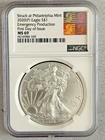 2020 (P) $1 Silver Eagle Emergency Production NGC MS69 First Day of Issue