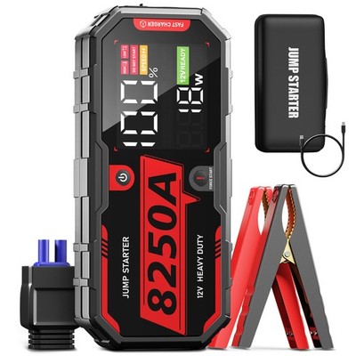 8250A Auto KFZ Starthilfe Booster Powerbank Jump Starter Ladegeräte Batterie PKW