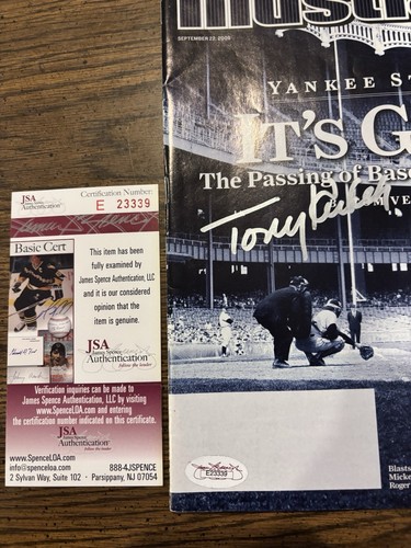 Tony Kubek NEW YORK YANKEES SIGNED SI Yankee Stadium It’s Gone JSA COA - Picture 2 of 2