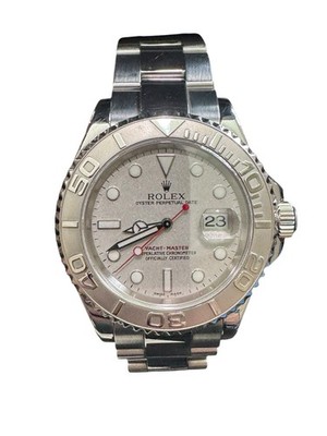 Rolex Yacht Master 16622 40mm Silver Dial Platinum Bezel Stainless Steel
