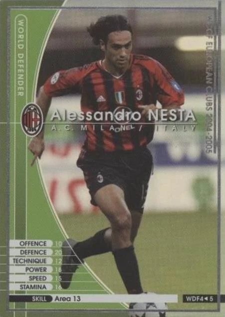 Футбольные коллекционные карточки 2004-05 Panini WCCF европейские