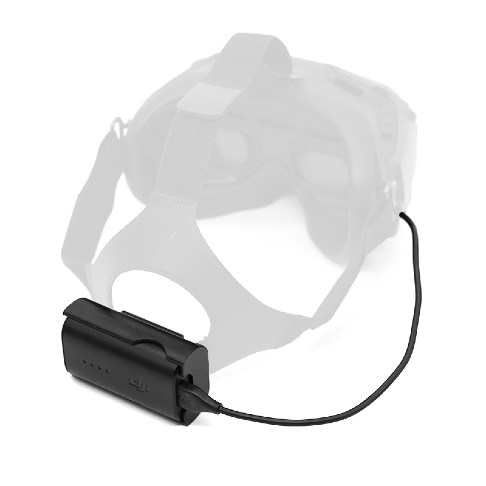 Power Charging Cable+Plastic Battery Case For DJI FPV Combo Goggles V2 Glasses