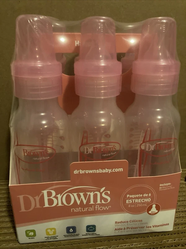 Dr Browns Anti Colic Baby Bottles 8oz 6