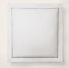 Ralph Lauren Organic Cotton Palmer Euro Sham Loft Gray NEW