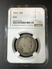 1915 Barber Half Dollar NGC G4 Philadelphia