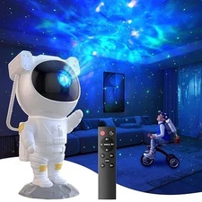 Star Projector Galaxy Light, Astronaut Light Projector Kids Night Light