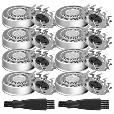 8 Pack Shaver Head Replacement Blade Compatible with Skull Pitbull... 