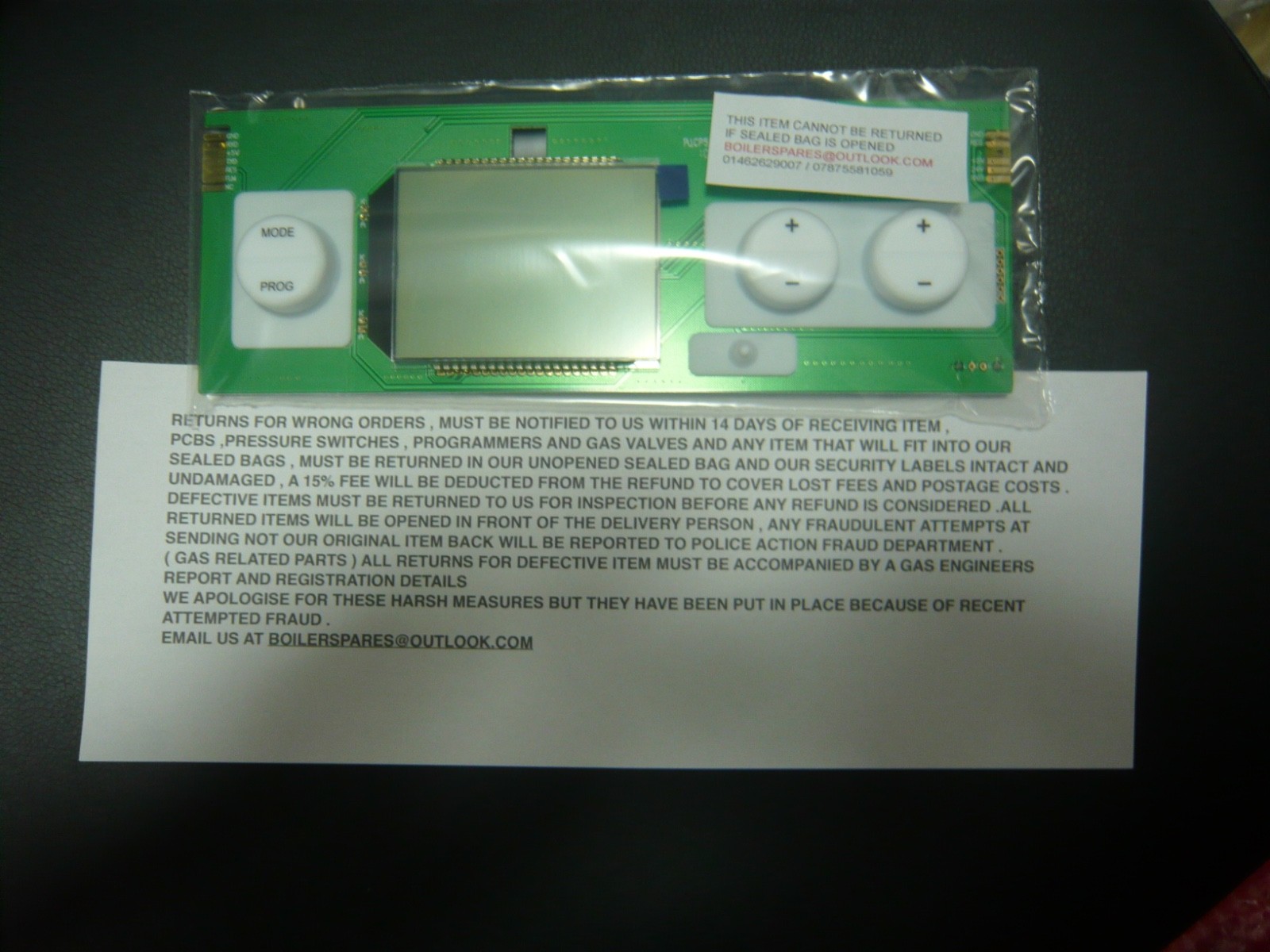Glowworm Part No: 0020038061 display PCB NEW