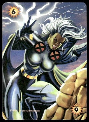 Storm / +6 Energy Power Card 1995 Fleer Marvel Overpower CCG