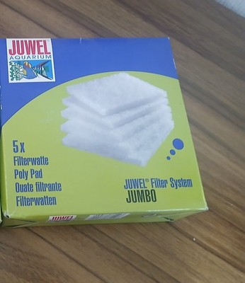 Juwel 2x 5 Stück Filterwatte  für Jumbo, Bioflow 8.0, 15X15X 5 cm