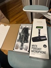 Shure MV7X Mic Podcast Kit for Podcasting Home Recording Gaming XLR Output