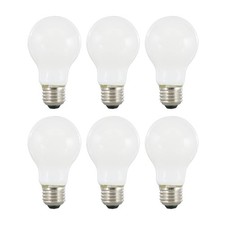 LEDVANCE Sylvania LED TruWave Natural Series A19 Light Bulb, 6 Pack, 2,700 K