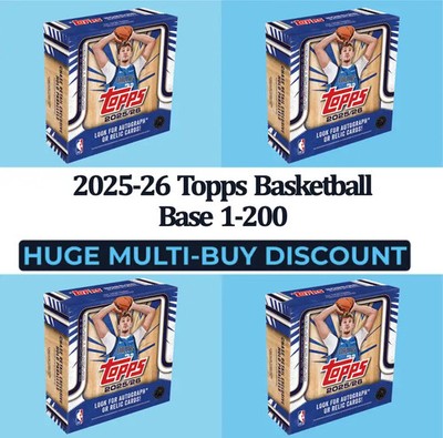 2025-26 Topps Flagship Basketball Base 1-200 - Pick Your Card
