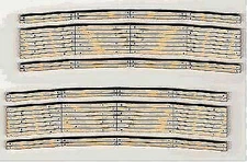 Blair Line 111 HO Scale 2-Lane Curved Laser-Cut Wood Grade Crossing 2-Pk