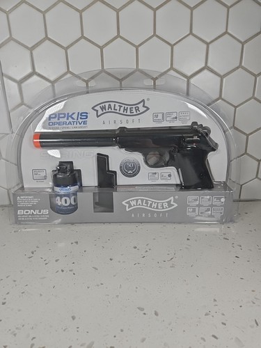 Walther Spring PPK/S Operative Kit Airsoft Spring Pistol Combo w/ BBs NEW Sealed