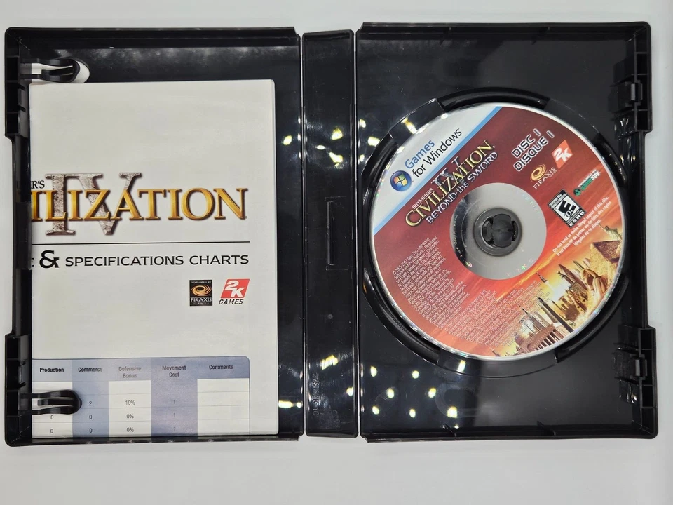 Sid Meier's Civilization 4 Beyond The Sword PC 2007--MISSING MANUAL - Image 2 of 2