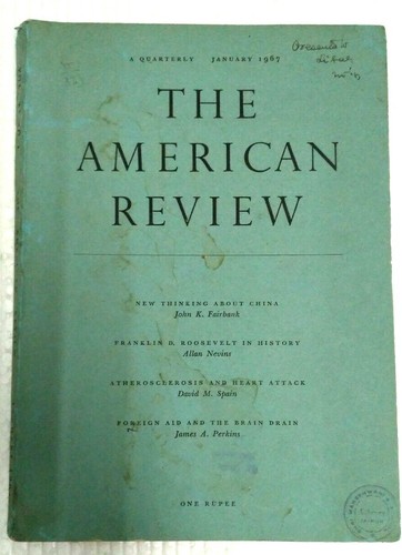 1967 QUATERLY: THE AMERICAN REVIEW, CHINA, ROOSEVELT, FUGA DI CERVELLI, CUORE  - Foto 1 di 12