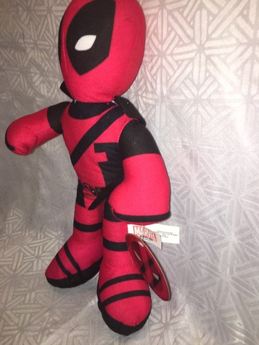 NWT-14” Marvel Avengers DEADPOOL Super Heroes Plush Doll Toy - Picture 2 of 7