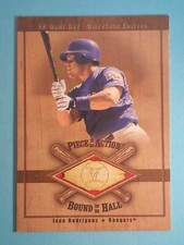 2001 Upper Deck SP Game Bat Edition Piece Of The Action Relic Ivan Rodriguez ⚾
