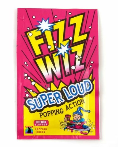 Fizz Wiz CHERRY POPPING CANDY VEGETARIAN Retro Sweets SUPER LOUD Space Dust - Picture 6 of 7