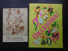 1946 OKLAHOMA PLAYBILL - ST. JAMES THEATRE and  1944 SOUVENIR BOOK/PROGRAM