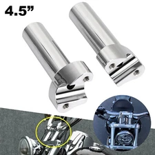 4 1/2" Straight Handlebar Risers For Harley 1" Bar Sportster 883 Police XL883P