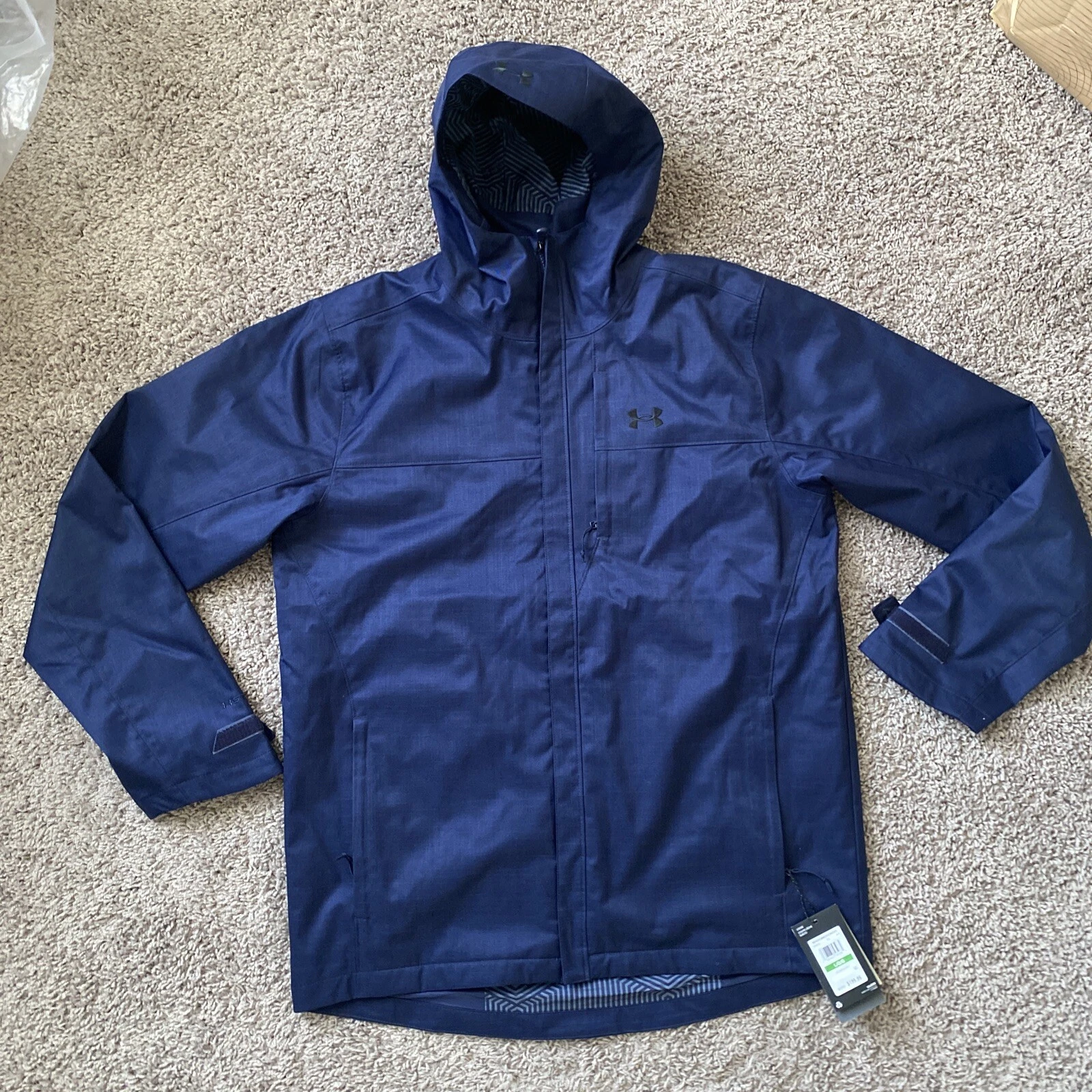NEW Under Armour Porter Coldgear 3 in 1 Storm Jacket Blue 1300663-410 Men Large
