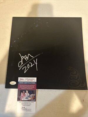 JASON NEWSTED SIGNED AUTOGRAPH VINYL ALBUM JSA COA BLACK ALBUM