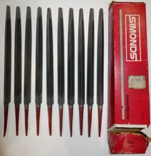 10 x Vintage Simonds Wallace Murray Taper S C 73-530500 Files 6" - Made in USA