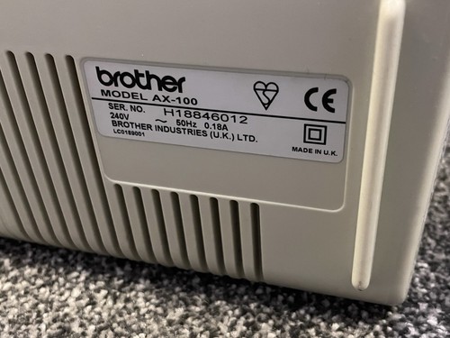 Retro Brother AX-100 Electric Typewriter Good Condition Pat Tested and Print - Picture 17 of 20