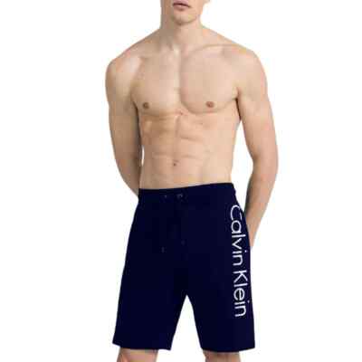 Calvin Klein Mens Loungewear Shorts Casual Blue Relax
