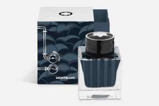 Montblanc Fountain Pen Ink Around The World In 80 Days Cool Blue  Inkwell New