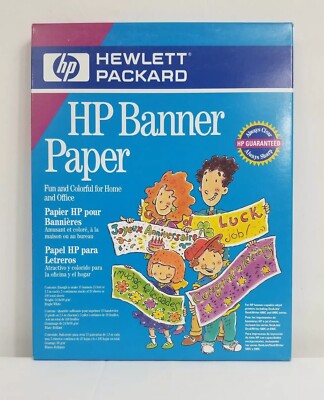 HP Banner Paper (15) Banners For DeskJet/DeskWriter 680C/690C Series