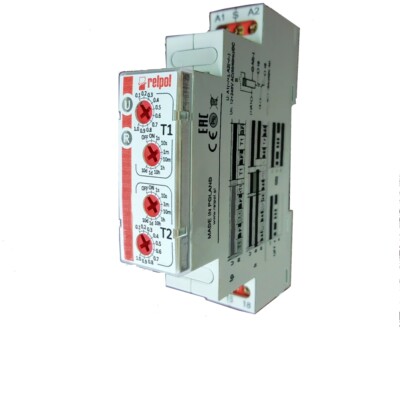 RPC-1ES-UNI Zeitrelais 1s-10 Tage SPDT 24VDC/16A,250VAC/16A 12-240VAC RELPOL
