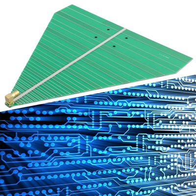 Sturdy 600 6000MHz Ultra Wideband Log Periodic Antenna PCB for UWB WiFi