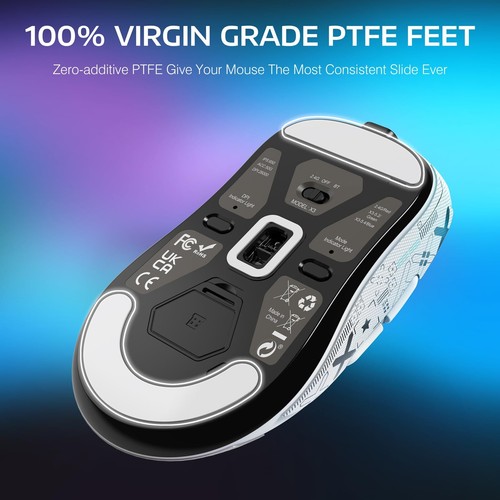 Mouse da gioco leggero wireless 26000 DPI 3 modalità con mouse antiscivolo per PC - Foto 37 di 70