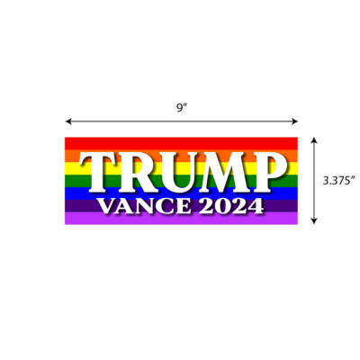 TRUMP VANCE 2024 MAGA Bumper Sticker Decal Graphic Election BS0573