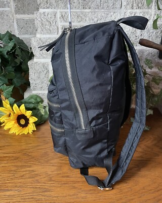 MARC JACOBS ブラックバックパック MARC JACOBS BIKER M0008296 001 NYLON BACKPACK SHOULDER BAG